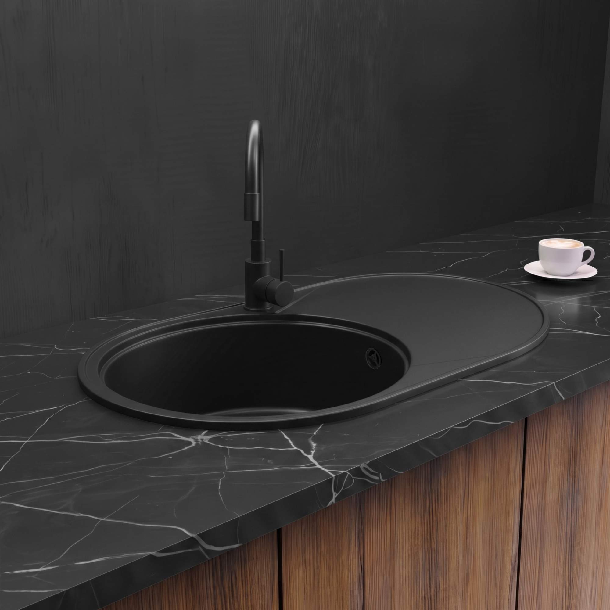 Zlew Sink Quality Modena - aranżacja z deską